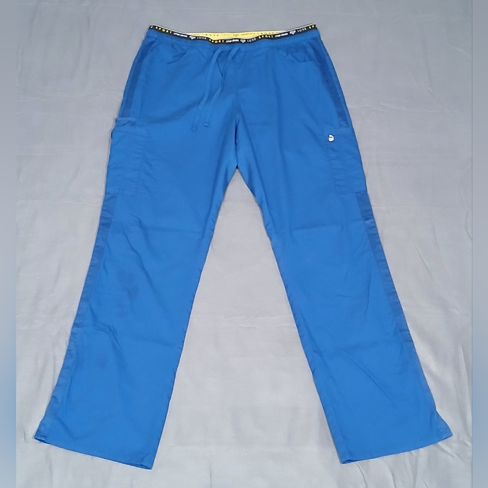 Cherokee Luxe Sport Scrub Pants Navy Blue, Size Large Tall